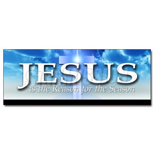 Signmission JESUS IS THE REASON FOR THE SEASON DECAL sticker holidays christmas, D-12 Jesus Is The Reason D-12 Jesus Is The Reason - main